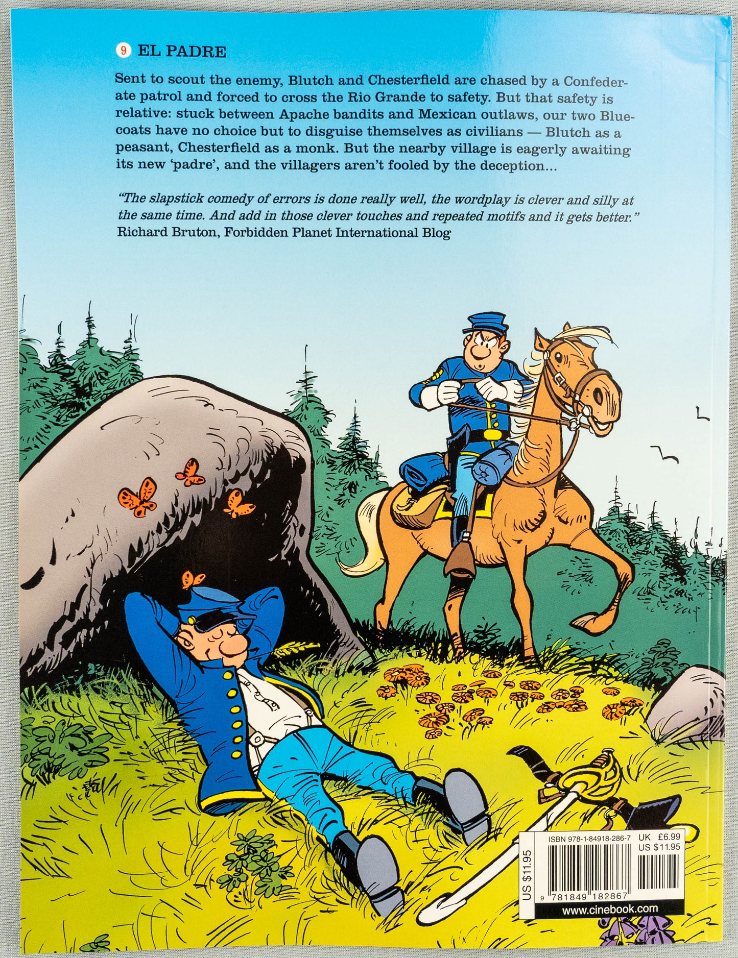 The Bluecoats Volume 9 - El Padre Cinebook Paperback Comic Book by Lambil / Cauvin