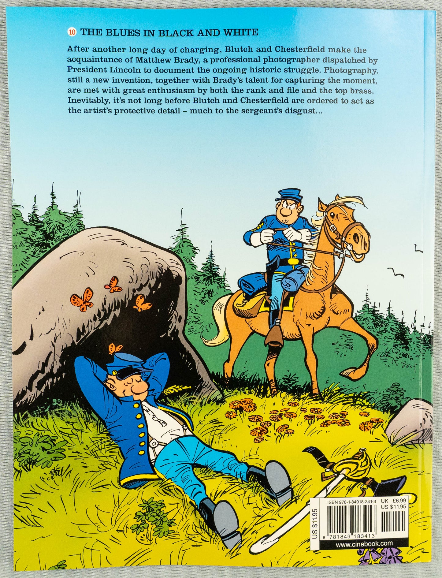 The Bluecoats Volume 10 - The Blues in Black and White Cinebook Paperback Comic Book by Lambil / Cauvin