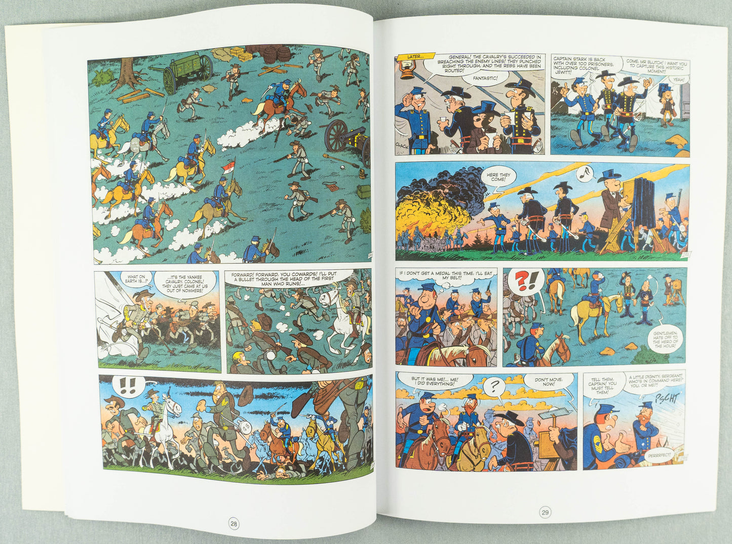 The Bluecoats Volume 10 - The Blues in Black and White Cinebook Paperback Comic Book by Lambil / Cauvin