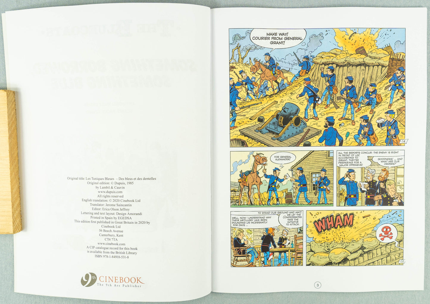 The Bluecoats Volume 13 - Something Borrowed, Something Blue Cinebook Paperback Comic Book by Lambil / Cauvin