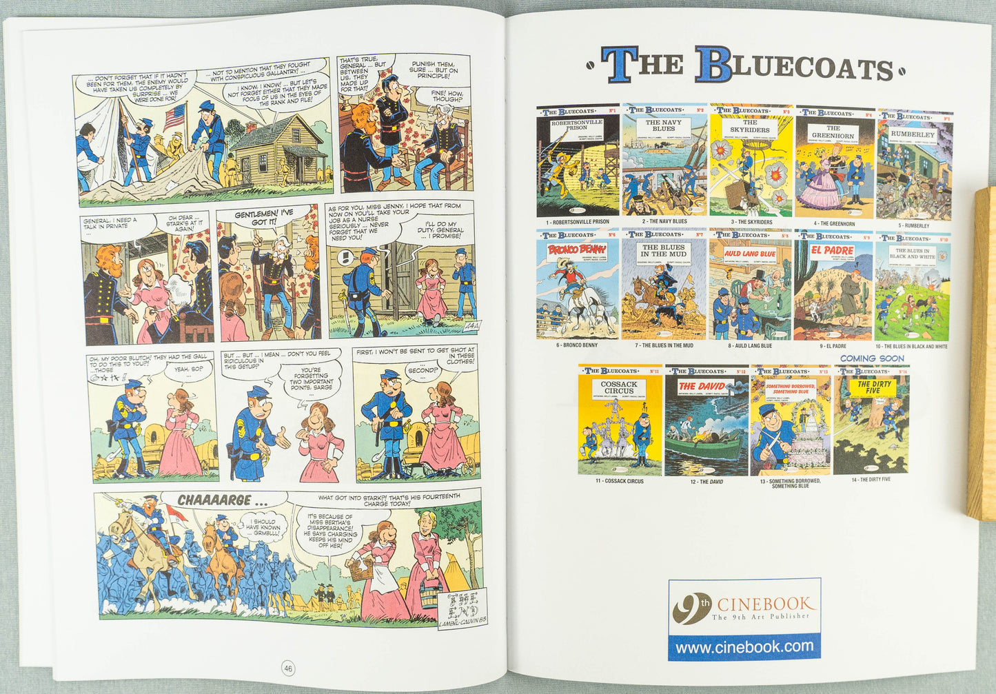 The Bluecoats Volume 13 - Something Borrowed, Something Blue Cinebook Paperback Comic Book by Lambil / Cauvin