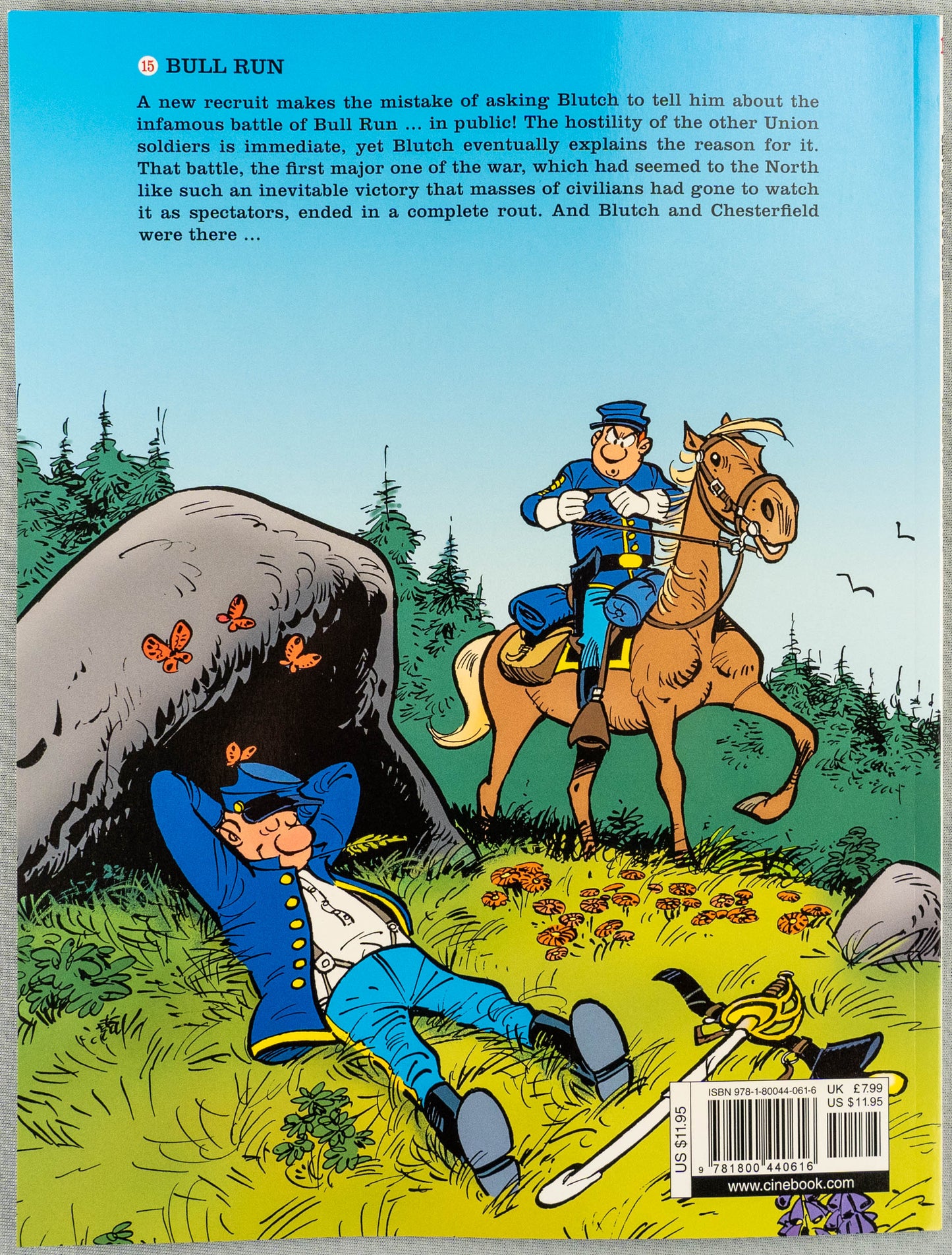 The Bluecoats Volume 15 - Bull Run Cinebook Paperback Comic Book by Lambil / Cauvin