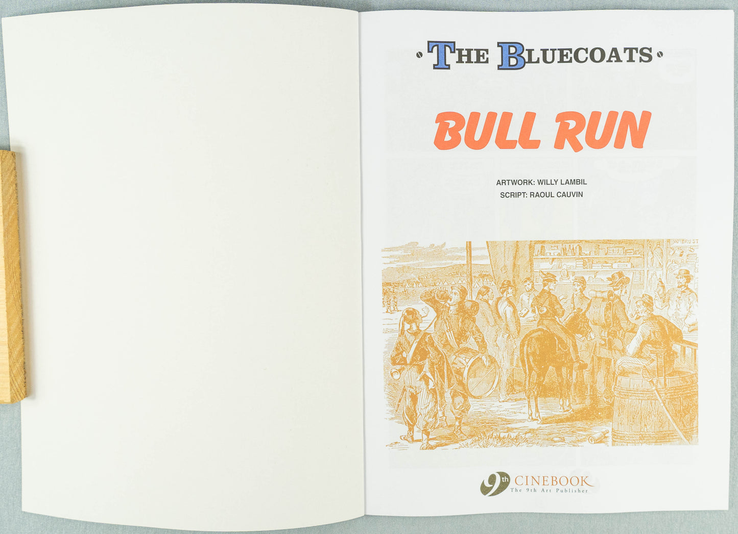 The Bluecoats Volume 15 - Bull Run Cinebook Paperback Comic Book by Lambil / Cauvin