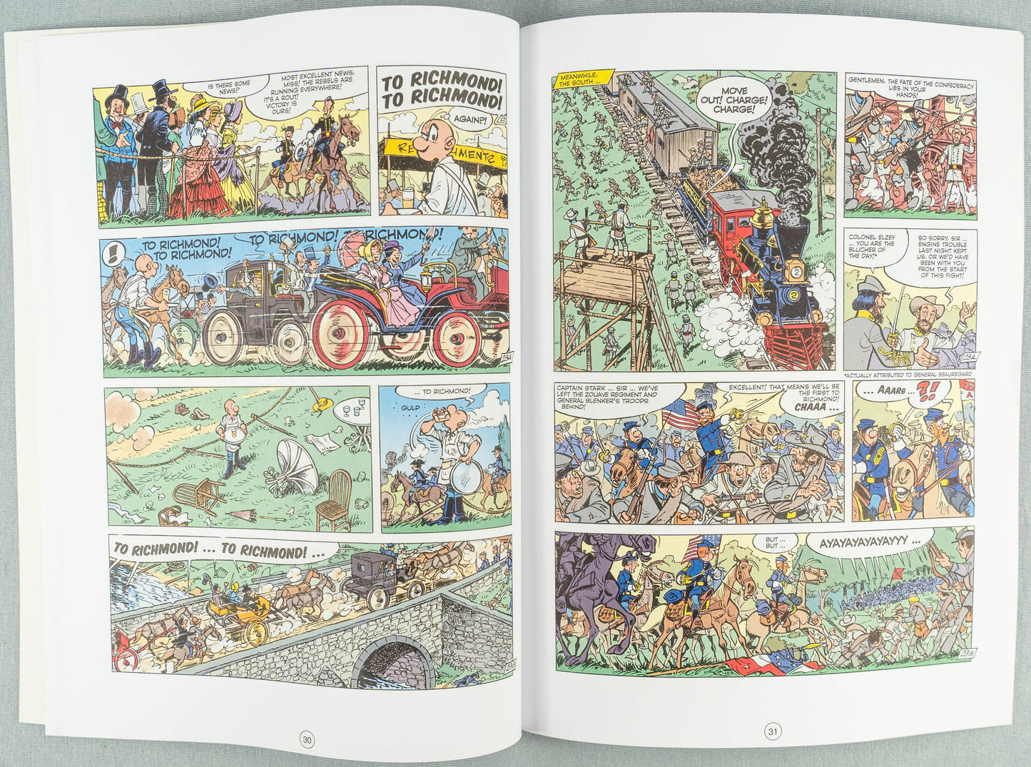 The Bluecoats Volume 15 - Bull Run Cinebook Paperback Comic Book by Lambil / Cauvin