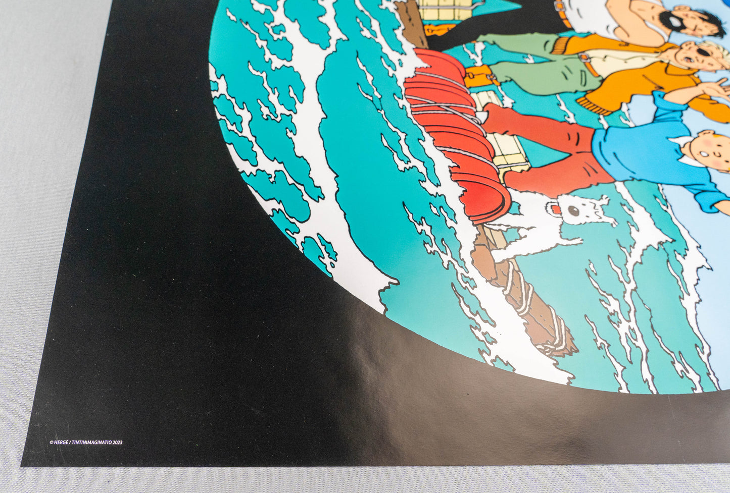 Coke En Stock: Large Tintin Title Cover Poster by Moulinsart 50x70cm