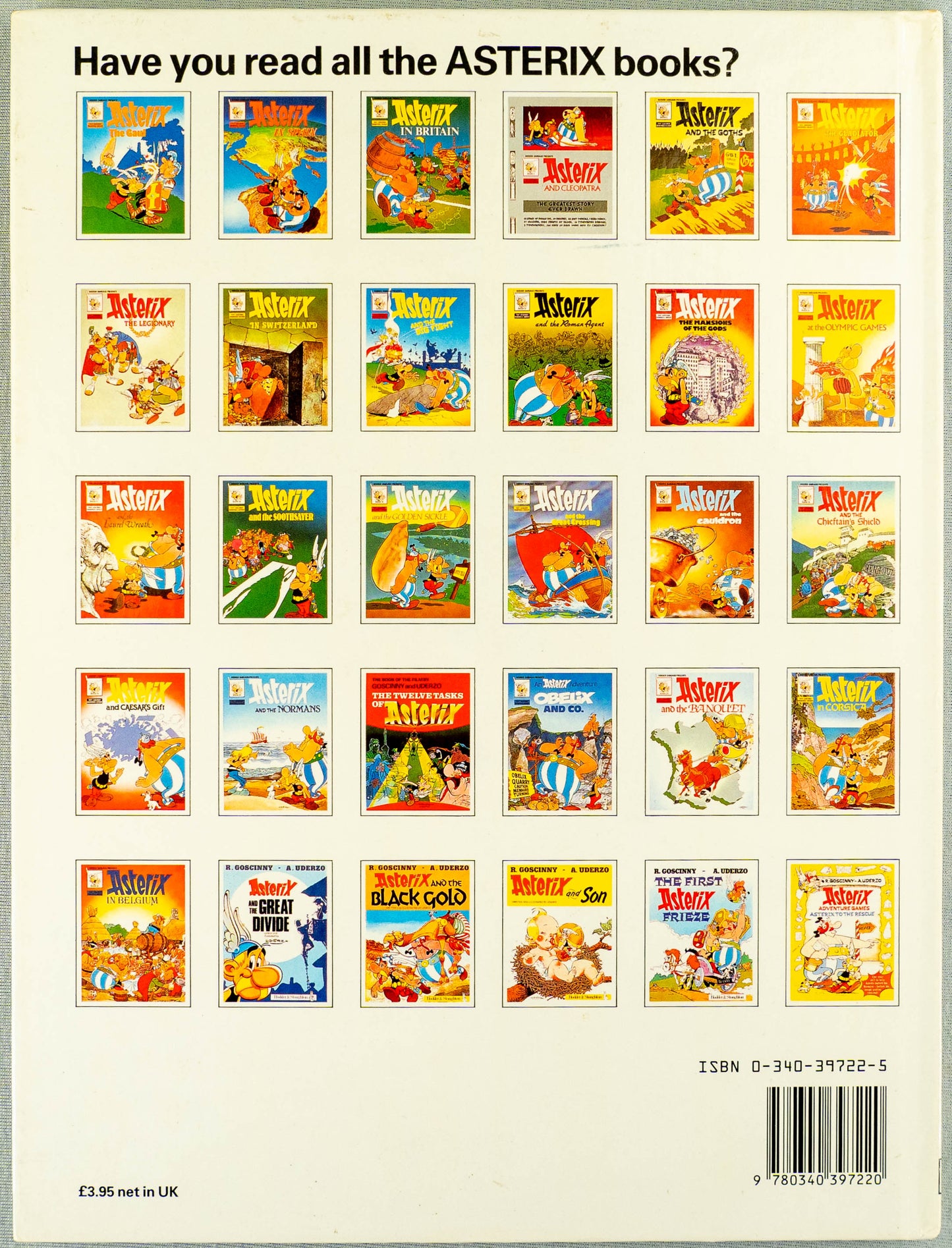 Asterix Versus Caesar 1986 Hodder 1st UK Edition HB Comic Book EO Uderzo