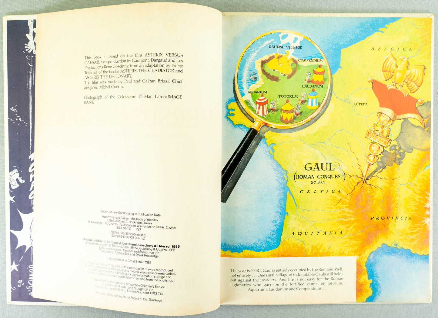 Asterix Versus Caesar 1986 Hodder 1st UK Edition HB Comic Book EO Uderzo