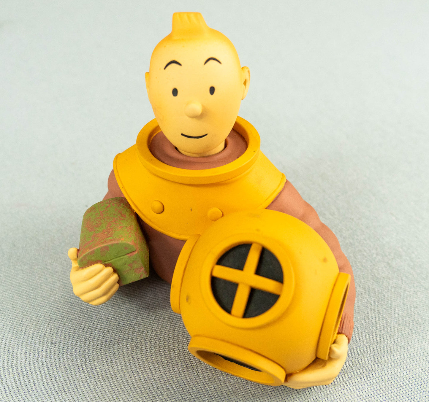 Statuette Pixi Regout 30011 Tintin Diver Bust 1993 Metal Figurine R. Rackham