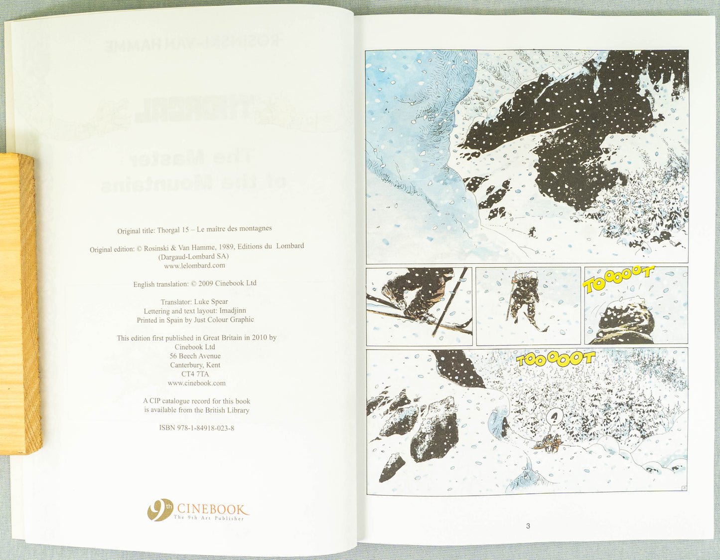 Thorgal Volume 7: Master of the Mountains - Cinebook Paperback UK Comic Book by Rosiński/Van Hamme