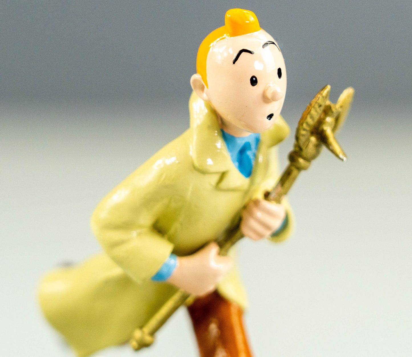 Pixi Statuette 5501 Tintin Snowy & Sceptre 1995 Ottokars Rare Metal Figurine