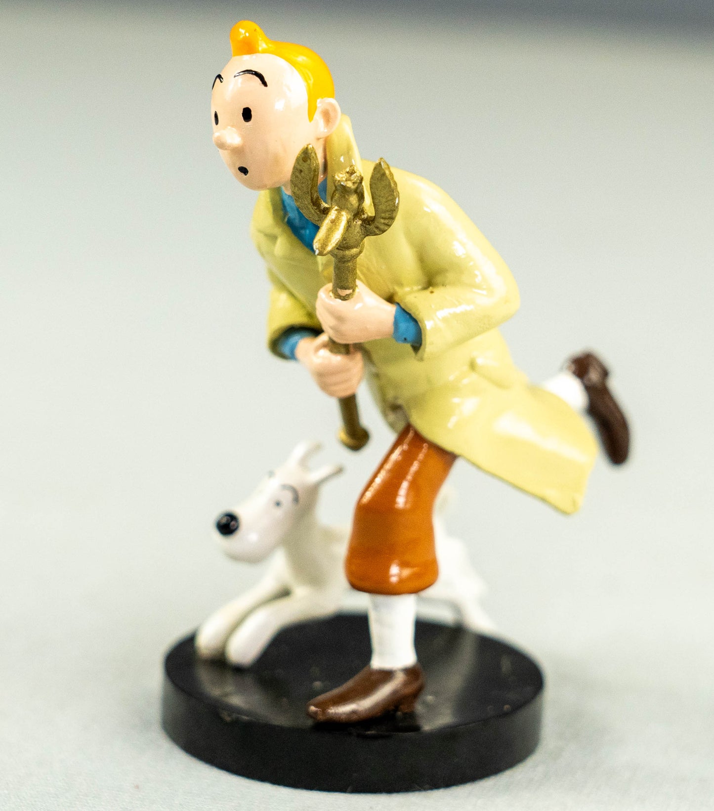 Pixi Statuette 5501 Tintin Snowy & Sceptre 1995 Ottokars Rare Metal Figurine