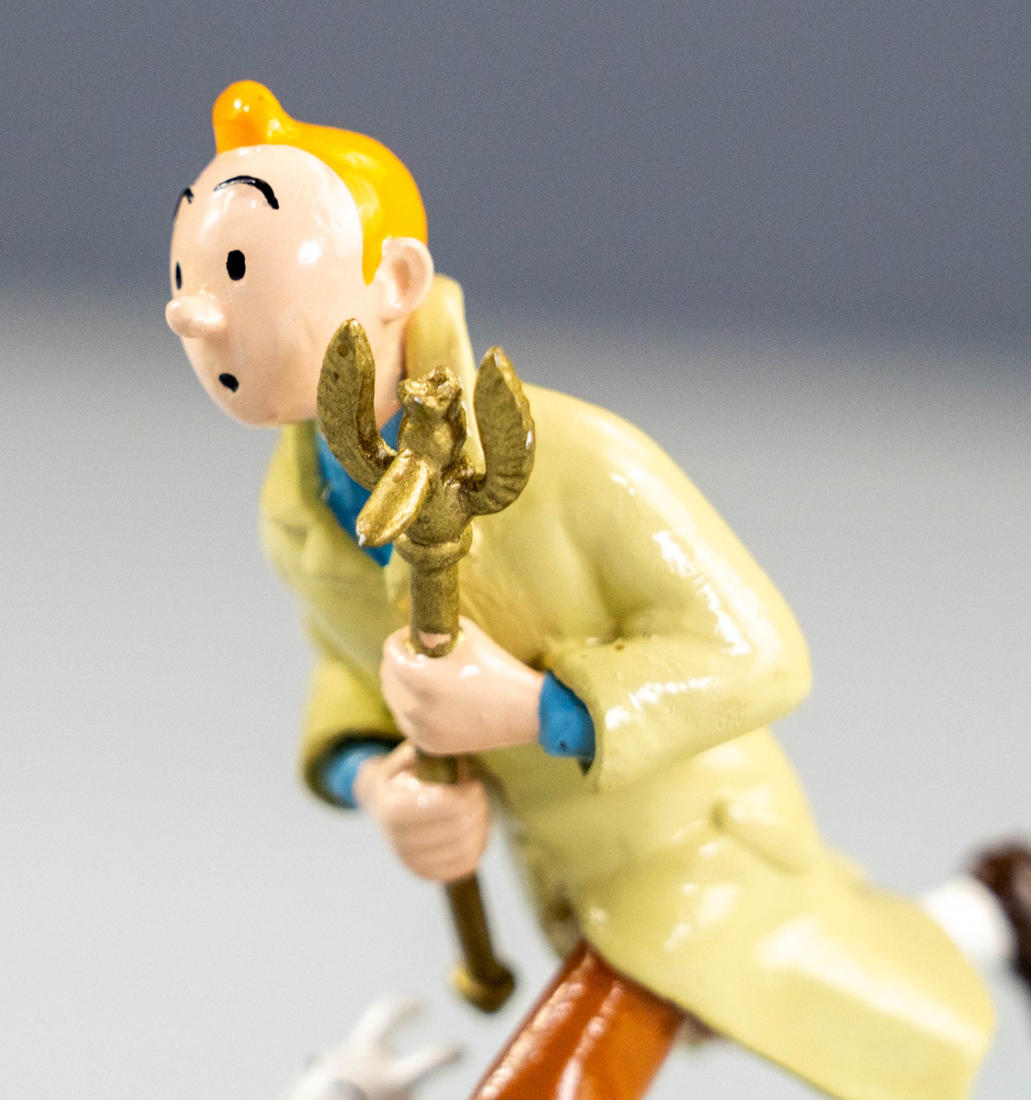 Pixi Statuette 5501 Tintin Snowy & Sceptre 1995 Ottokars Rare Metal Figurine