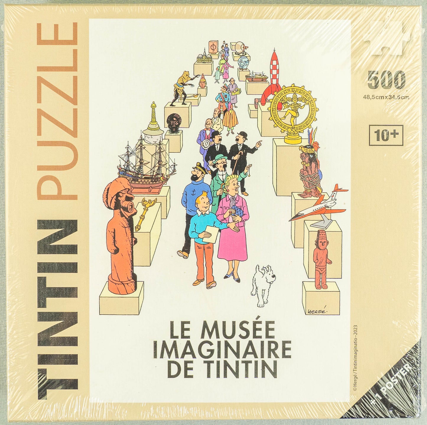 Le Musée Imaginaire De Tintin Jigsaw Puzzle + Poster 500 Pieces Moulinsart