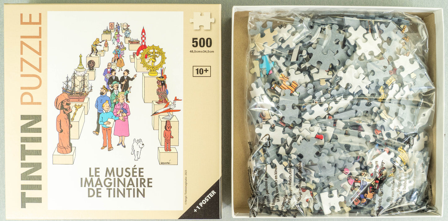 Le Musée Imaginaire De Tintin Jigsaw Puzzle + Poster 500 Pieces Moulinsart