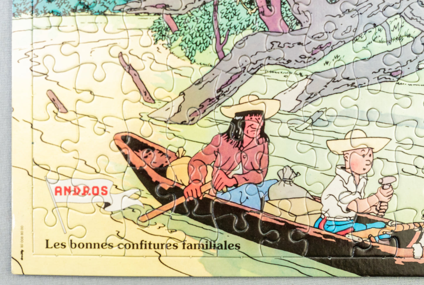 Rare Tintin Puzzle + Poster: L’Oreille Cassee 117 Pieces Broken Ear Andros Herge