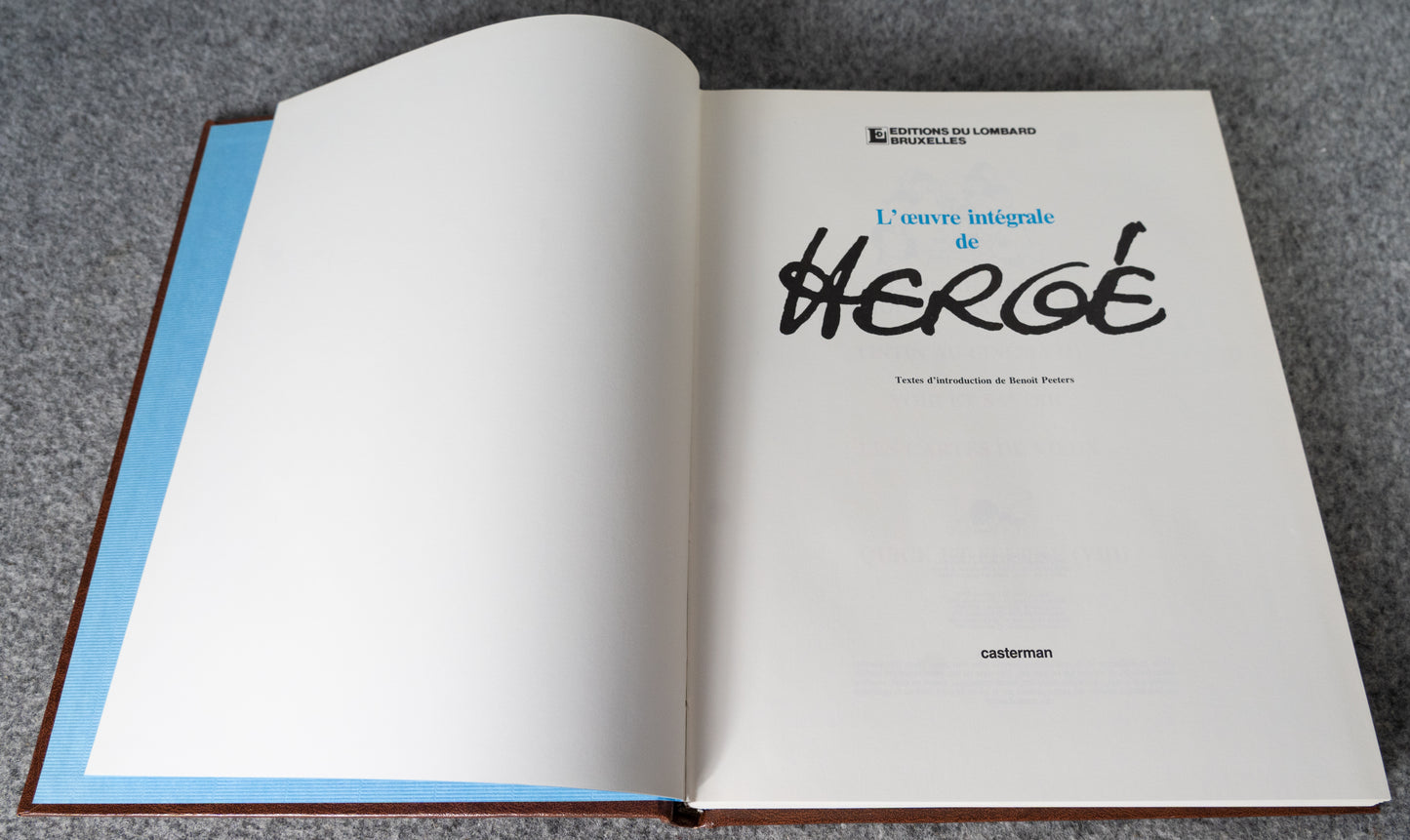 Rombaldi Tintin Volume 10: Tibet, Castafiore Emerald, Carte Voeux + Q&F - 1st Edition 1986 Herge EO