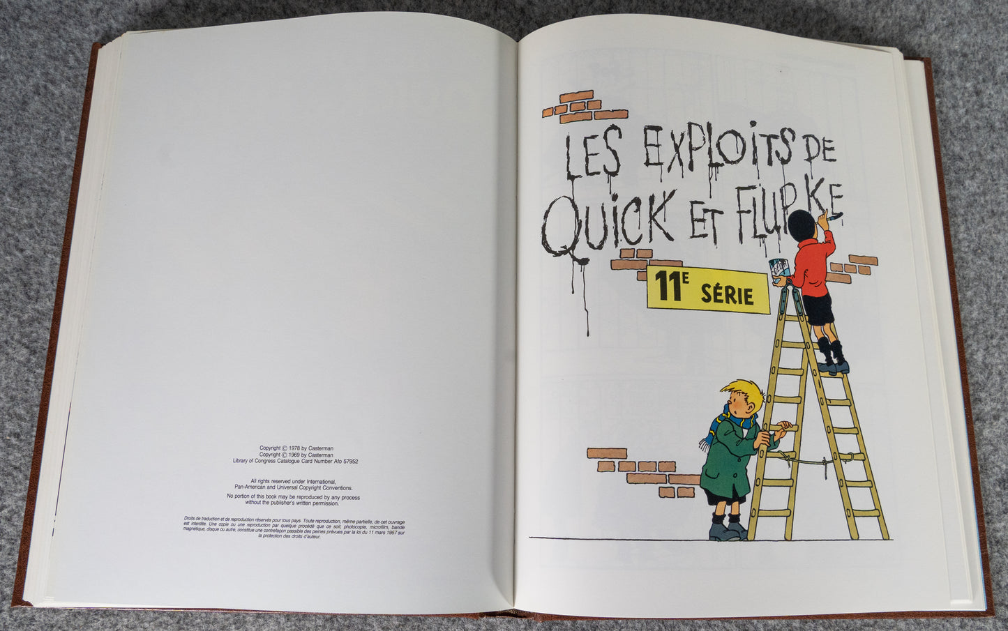 Rombaldi Tintin Volume 10: Tibet, Castafiore Emerald, Carte Voeux + Q&F - 1st Edition 1986 Herge EO