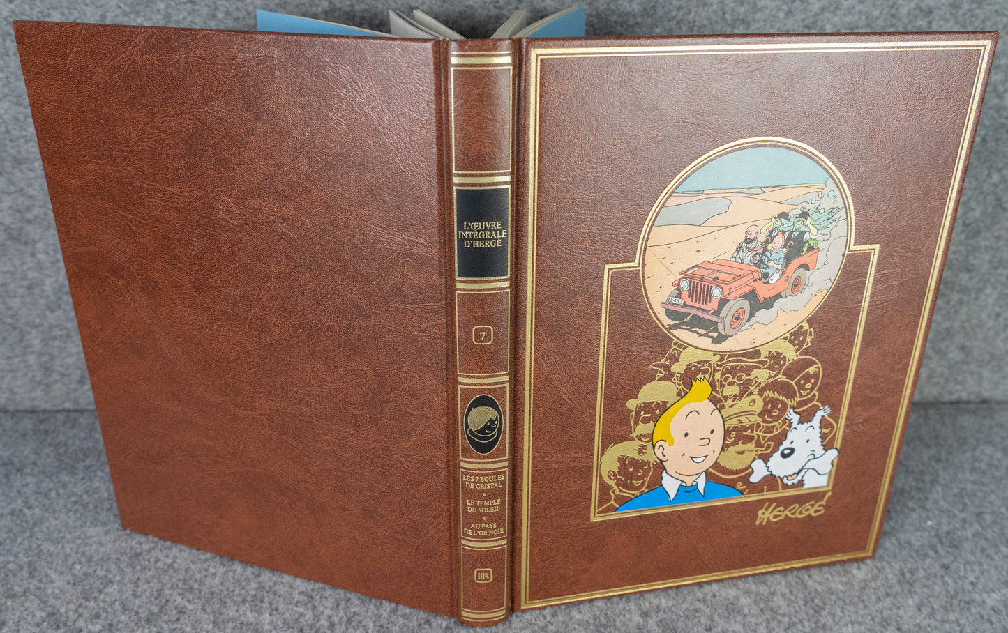 Rombaldi Tintin Volume 7 - 7 Crystal Balls, Prisoners Sun, Land Black Gold + Q&F - 1st Edition 1985 Herge EO