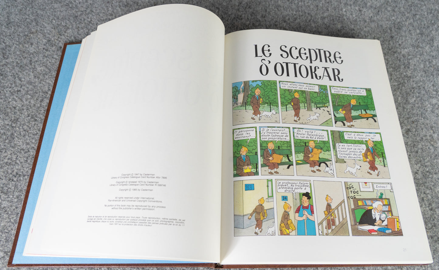 Rombaldi Tintin Volume 5 - King Ottokar's Sceptre, The Crab with the Golden Claws, The Shooting Star + Q&F - 1st Edition 1985 Herge EO