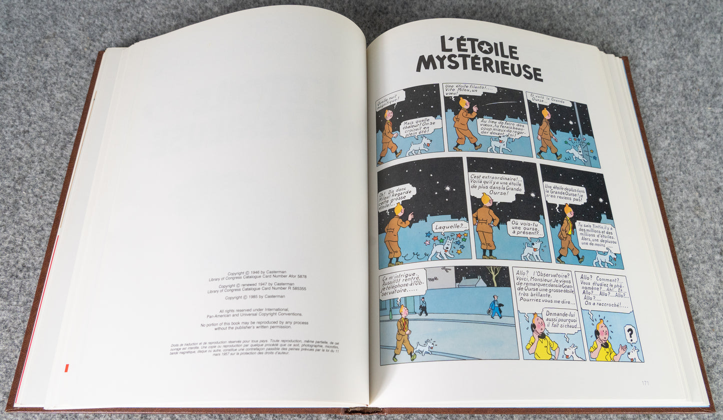 Rombaldi Tintin Volume 5 - King Ottokar's Sceptre, The Crab with the Golden Claws, The Shooting Star + Q&F - 1st Edition 1985 Herge EO