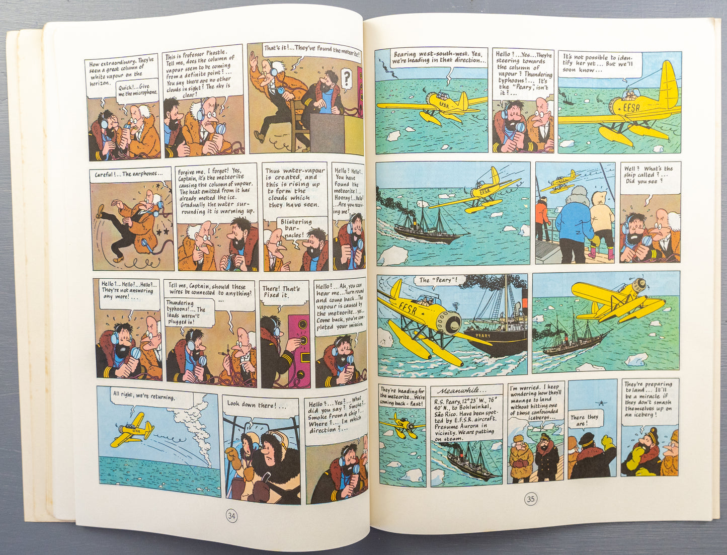 The Shooting Star - Tintin Magnet UK Paperback Edition Book 1980s