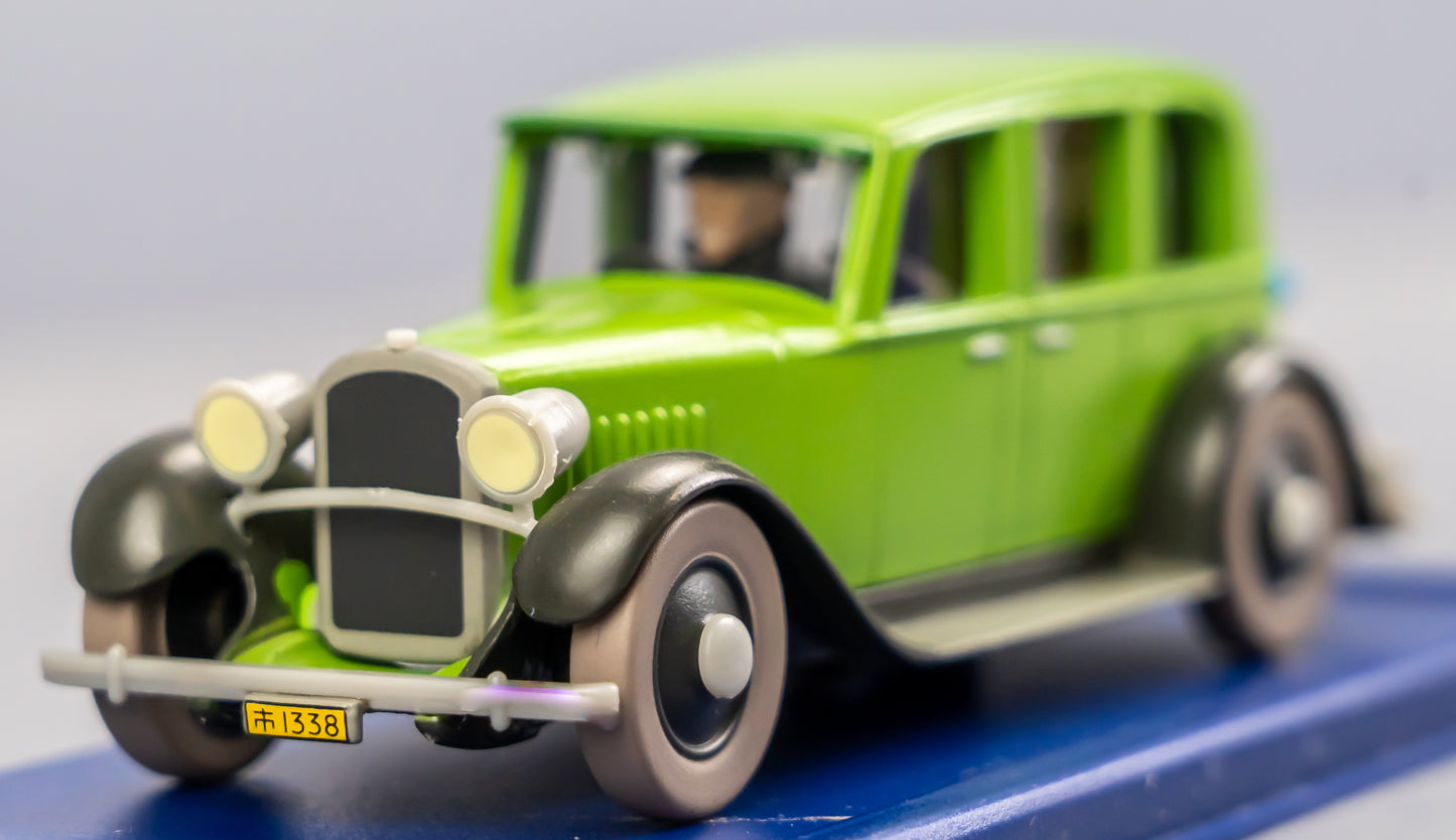 ATLAS TINTIN CAR # 9 Mitsuhirato's Car Blue Lotus Herge model 1/43 Scale Voiture