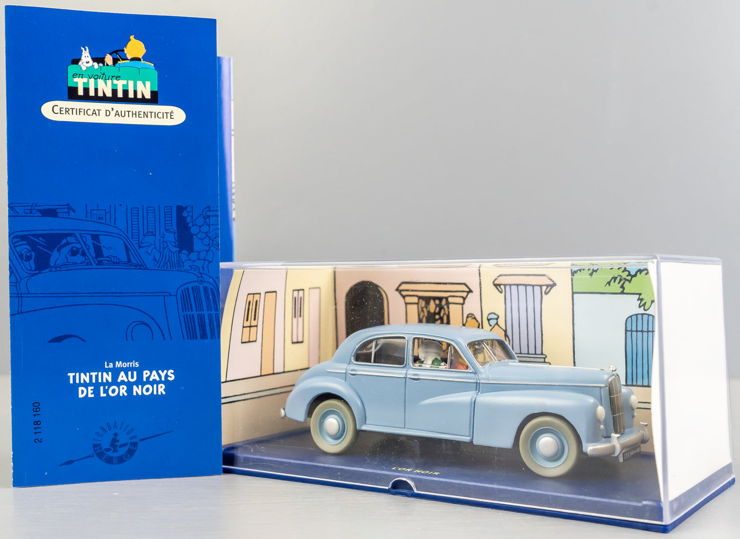 ATLAS TINTIN CAR # 60 Morris 6 - Land Black Gold Herge model car 1/43 Scale
