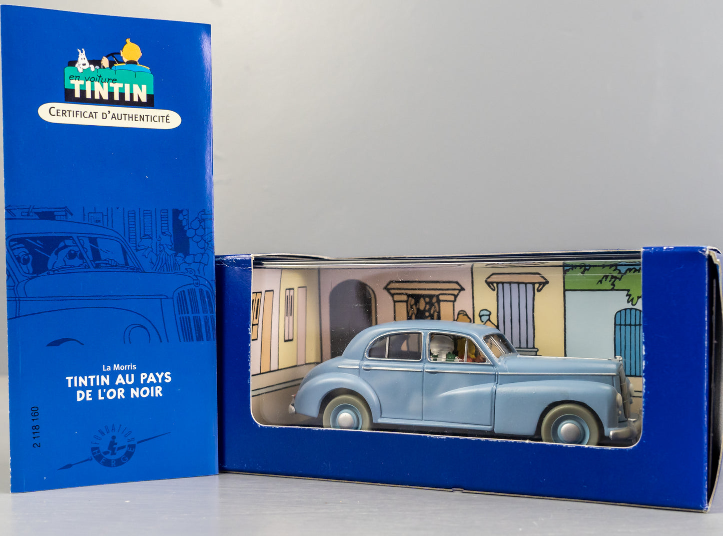 ATLAS TINTIN CAR # 60 Morris 6 - Land Black Gold Herge model car 1/43 Scale