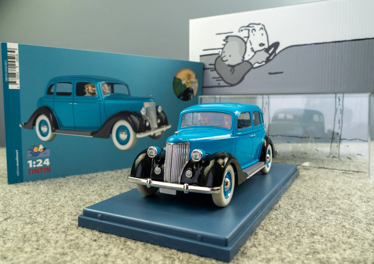 VOITURE TINTIN 1/24 29966 Alonzo Perez's Car: Broken Ear Hachette car #66