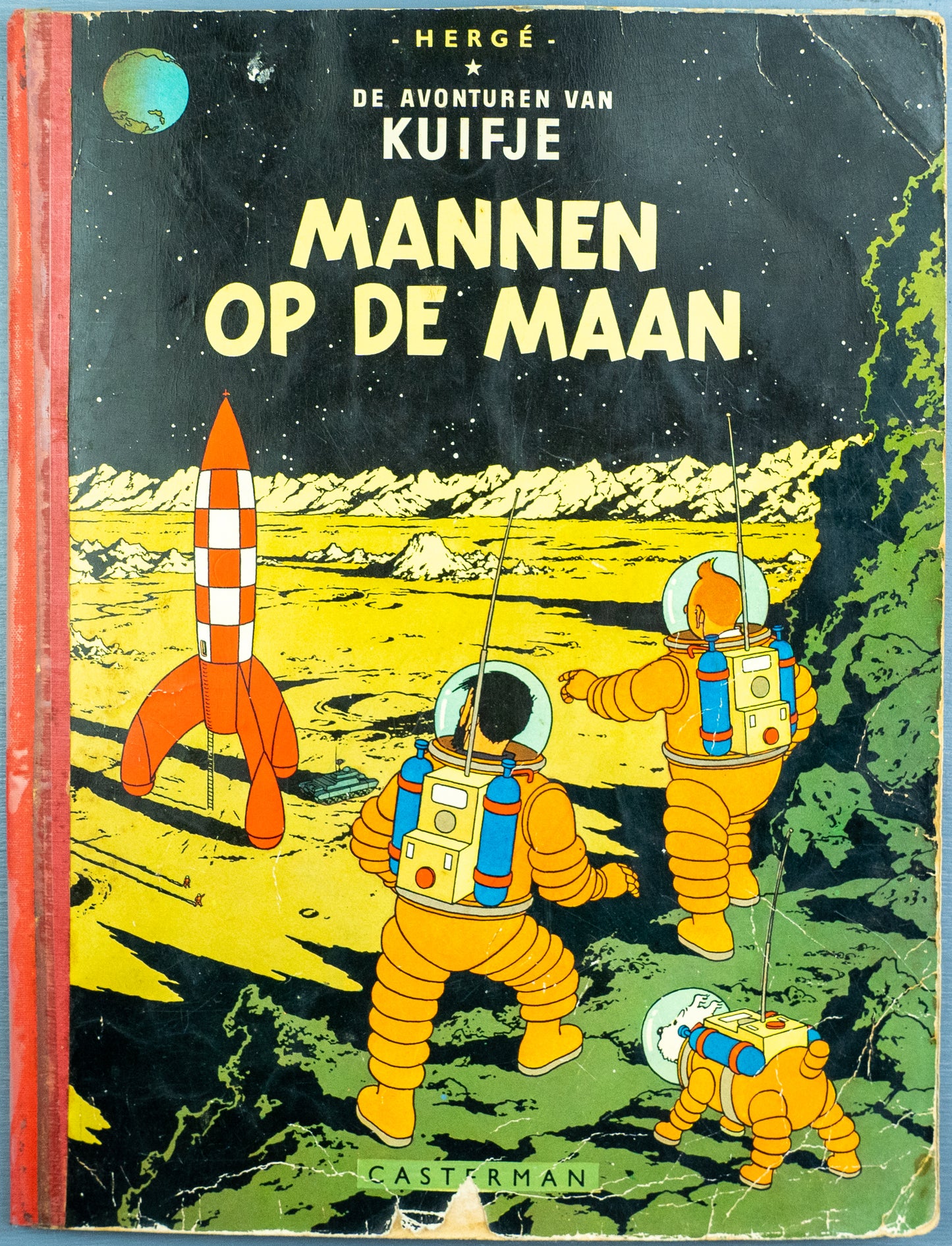 Kuifje: Mannen Op De Maan 1960 Casterman Early Dutch Paperback Edition Tintin by Herge