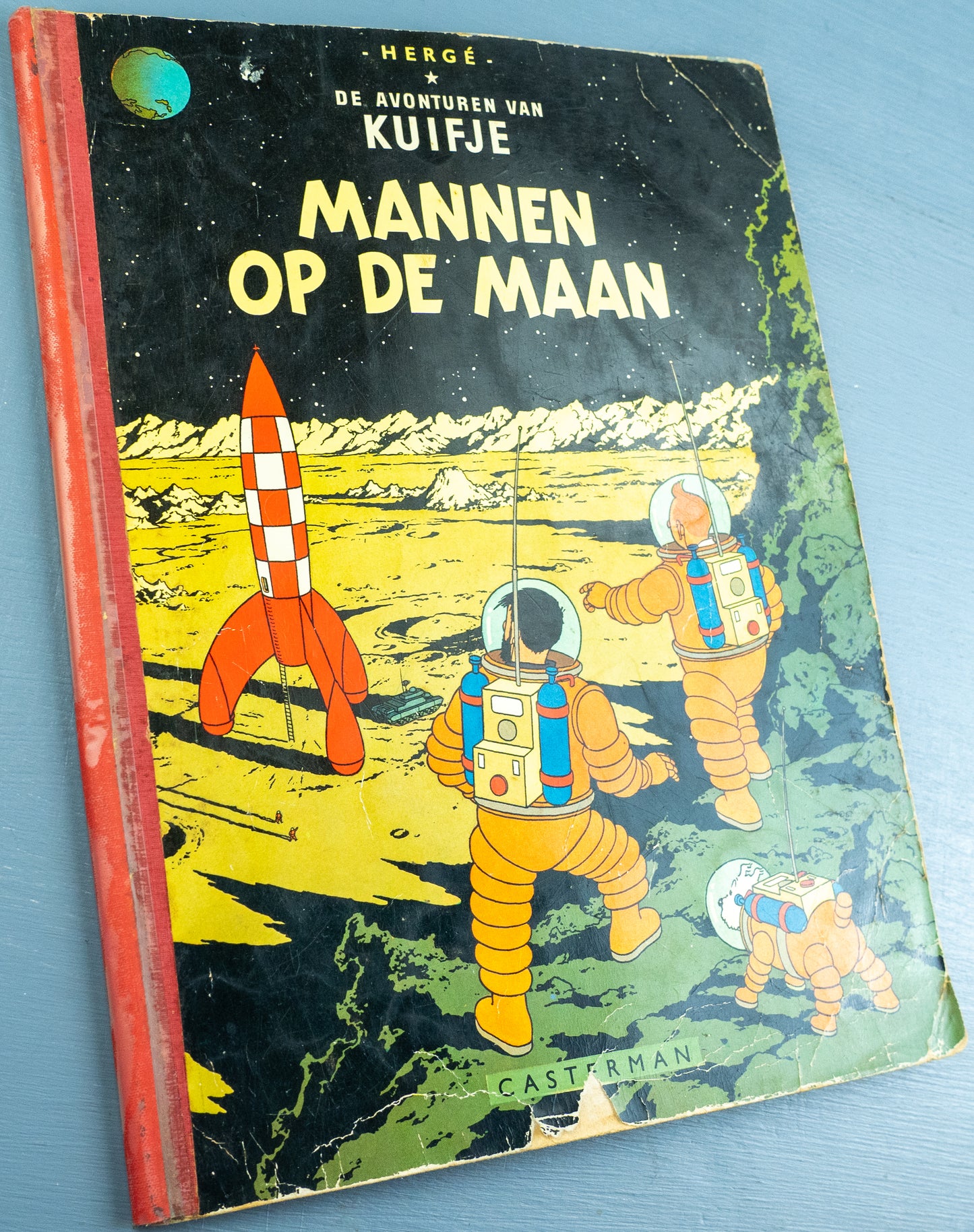 Kuifje: Mannen Op De Maan 1960 Casterman Early Dutch Paperback Edition Tintin by Herge