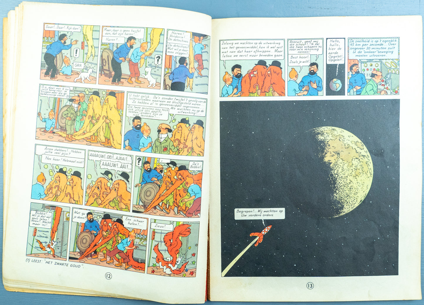 Kuifje: Mannen Op De Maan 1960 Casterman Early Dutch Paperback Edition Tintin by Herge
