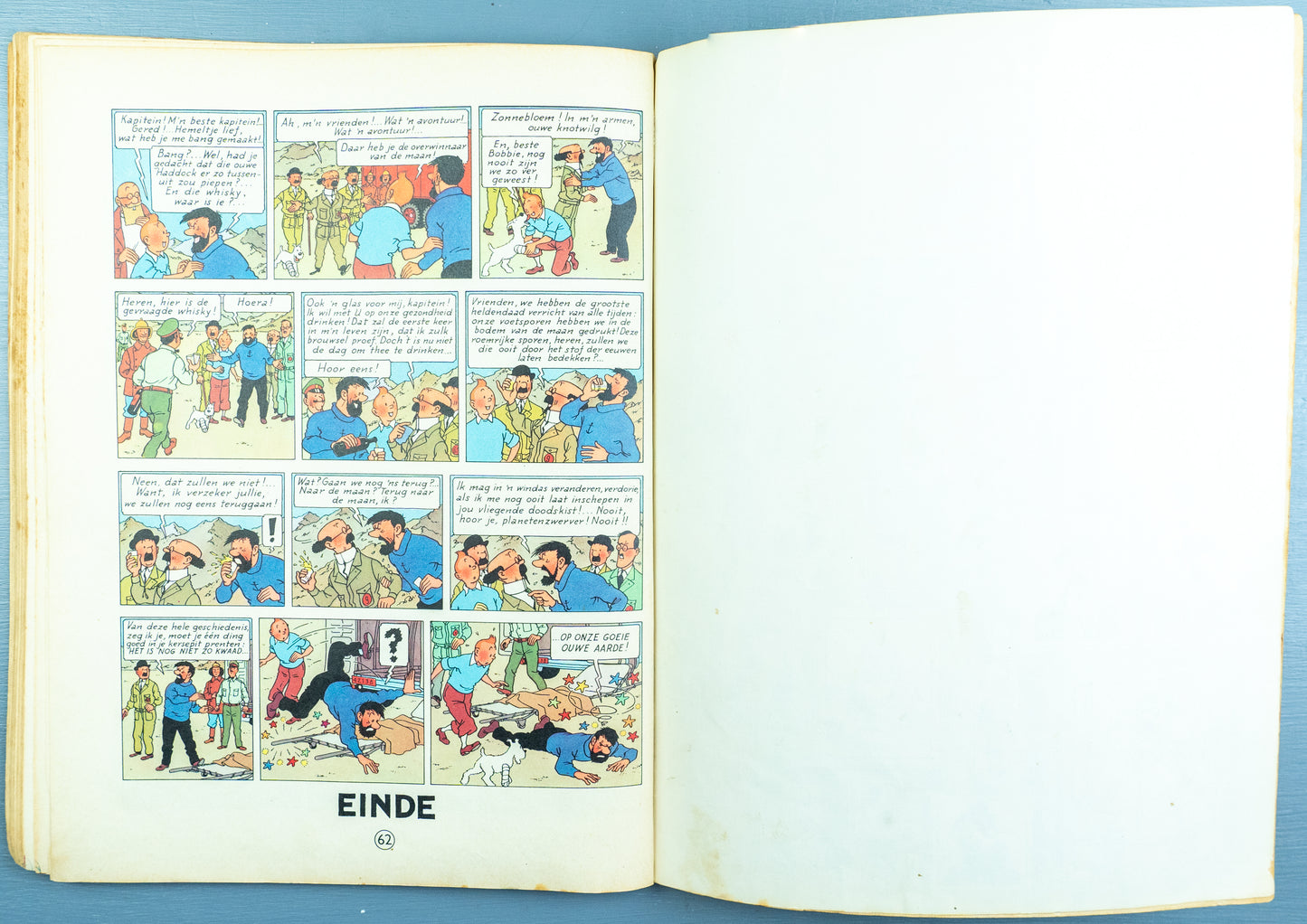 Kuifje: Mannen Op De Maan 1960 Casterman Early Dutch Paperback Edition Tintin by Herge