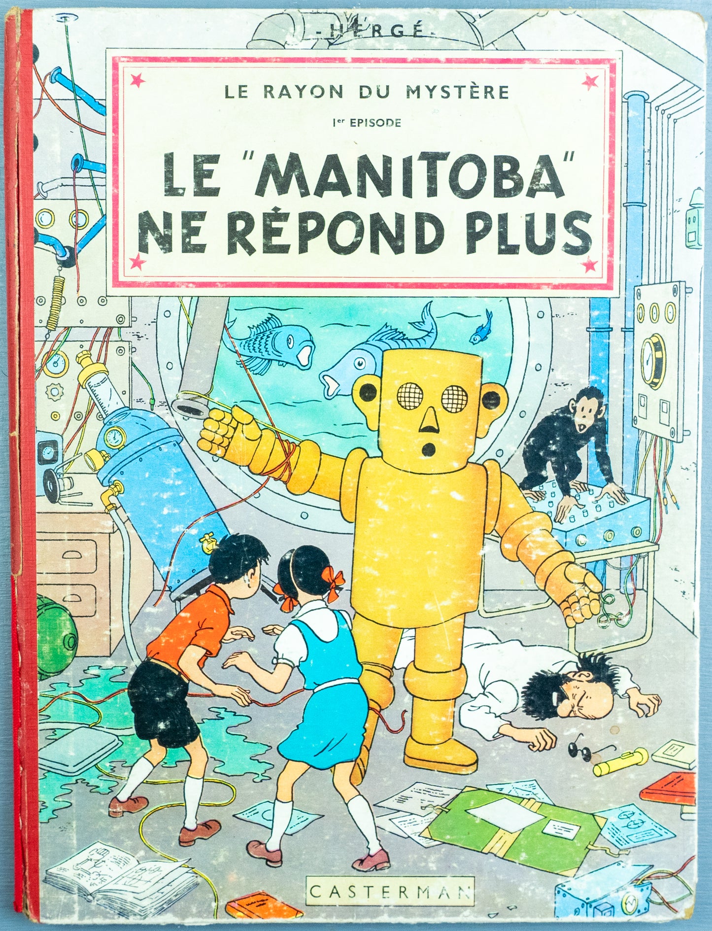 Manitoba Ne Repond Plus 1956 Casterman Early HB Edition Jo Zette & Jocko/Tintin by Herge