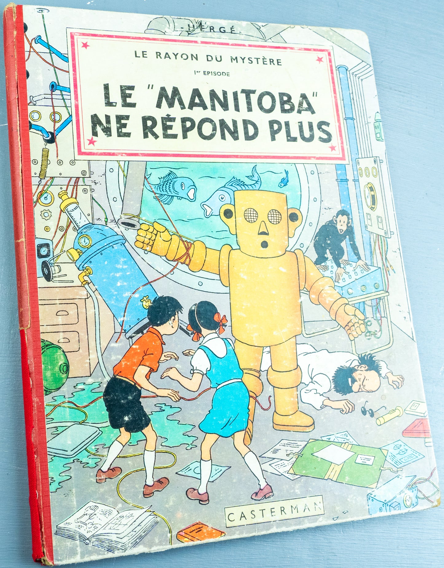 Manitoba Ne Repond Plus 1956 Casterman Early HB Edition Jo Zette & Jocko/Tintin by Herge