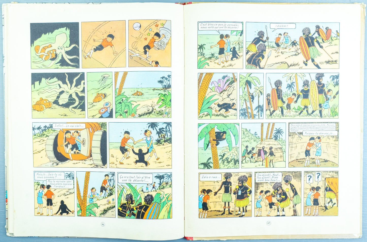 Manitoba Ne Repond Plus 1956 Casterman Early HB Edition Jo Zette & Jocko/Tintin by Herge