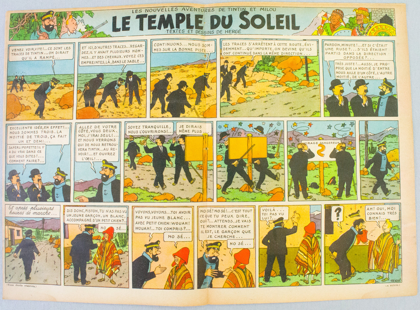 JOURNAL TINTIN Issue 10: 1947 P. Cuvelier Cover Edition Vintage Comic EO Couverture