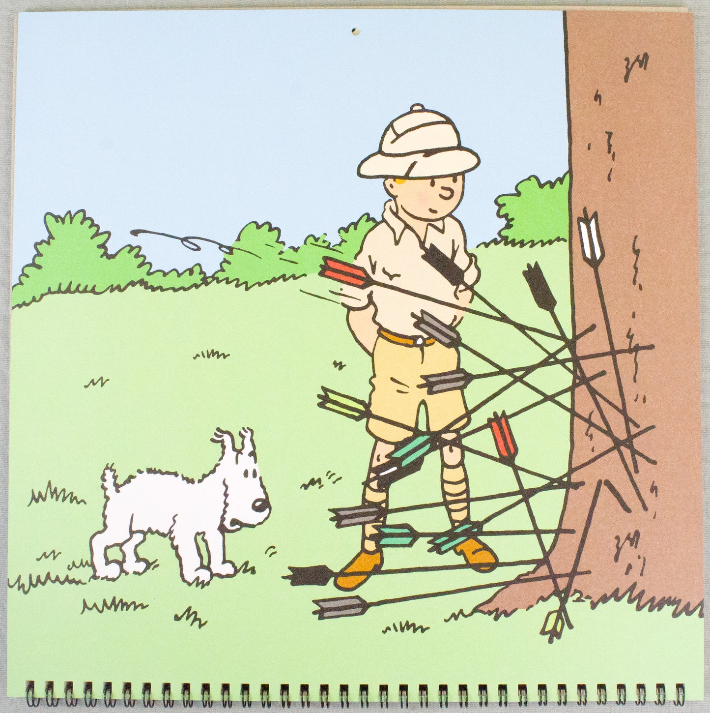 2026 Tintin Large Calendar - Tintin In America Moulinsart Editions