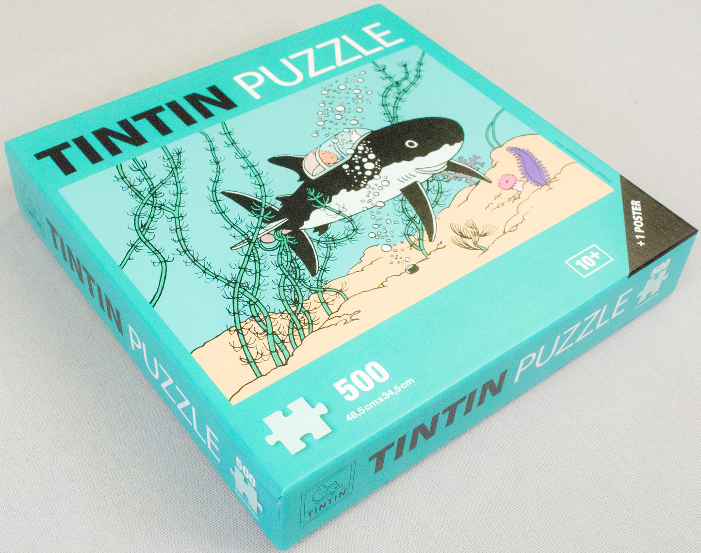 Tintin Shark Submarine Jigsaw Puzzle + Poster 500 Pieces Moulinsart