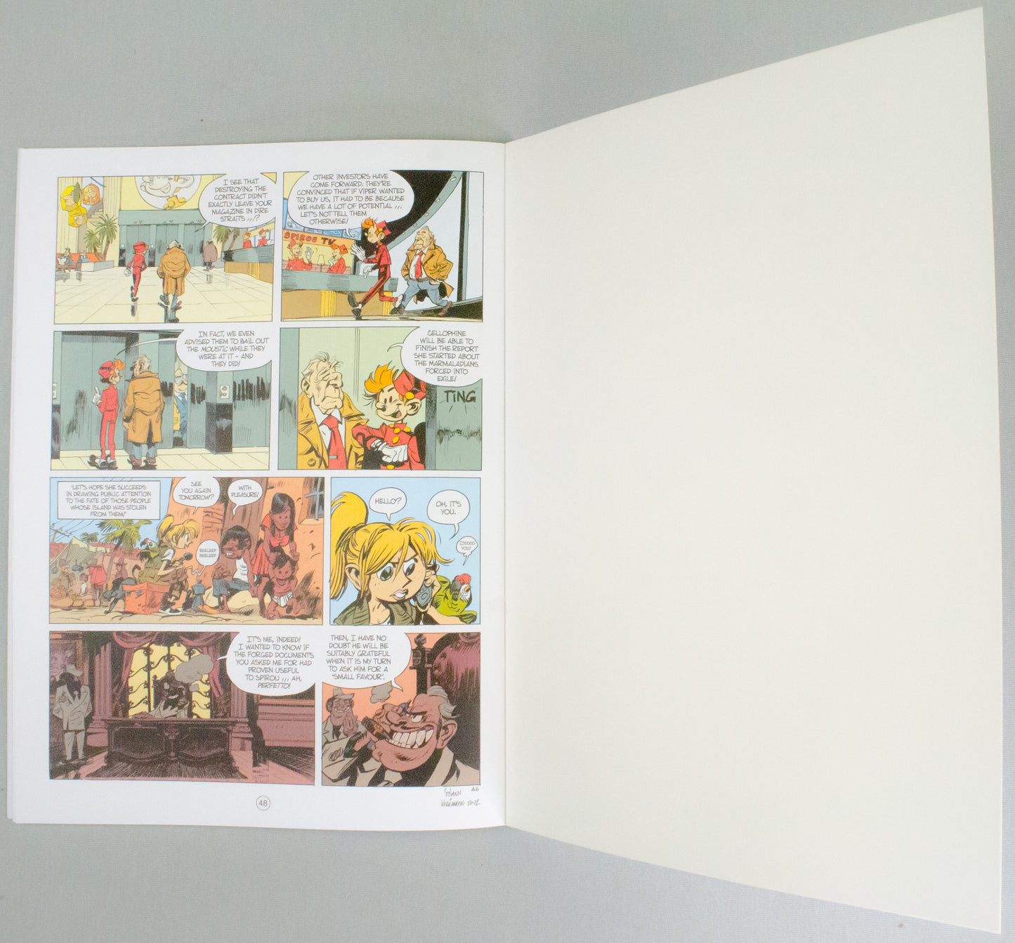 Spirou & Fantasio Volume 22 (In The Clutches Of The Viper) - Uk Cinebook Paperback Edition