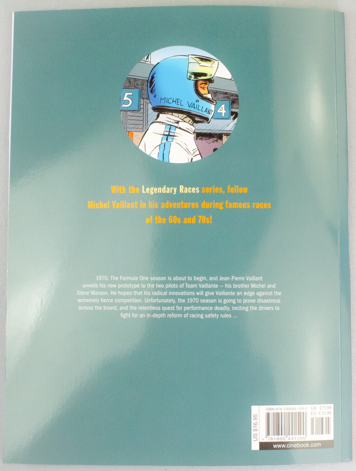 Michel Vaillant Legendary Races Volume 3: The Disastrous Season - Cinebook UK Paperback Edition Comic