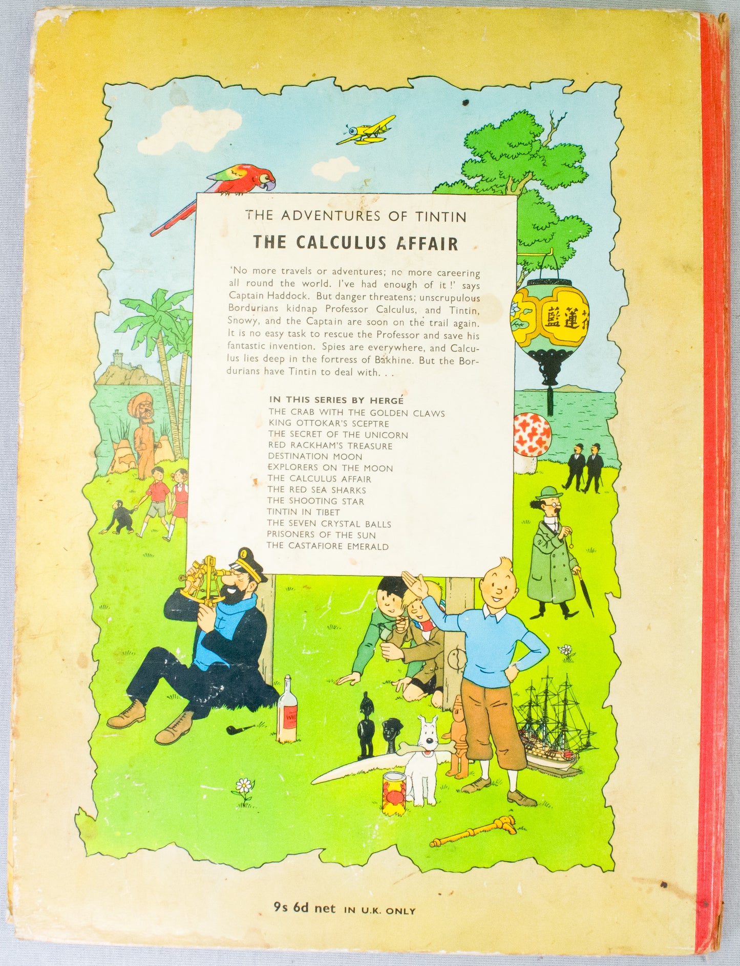 The Calculus Affair - Methuen 1965 2nd Reprint Edition UK Hardback Rare Tintin book Herge EO