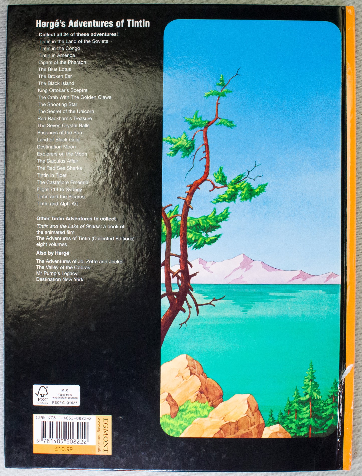 Tintin & the Lake of Sharks: Egmont 2000s Hardback Comic Book UK Edition