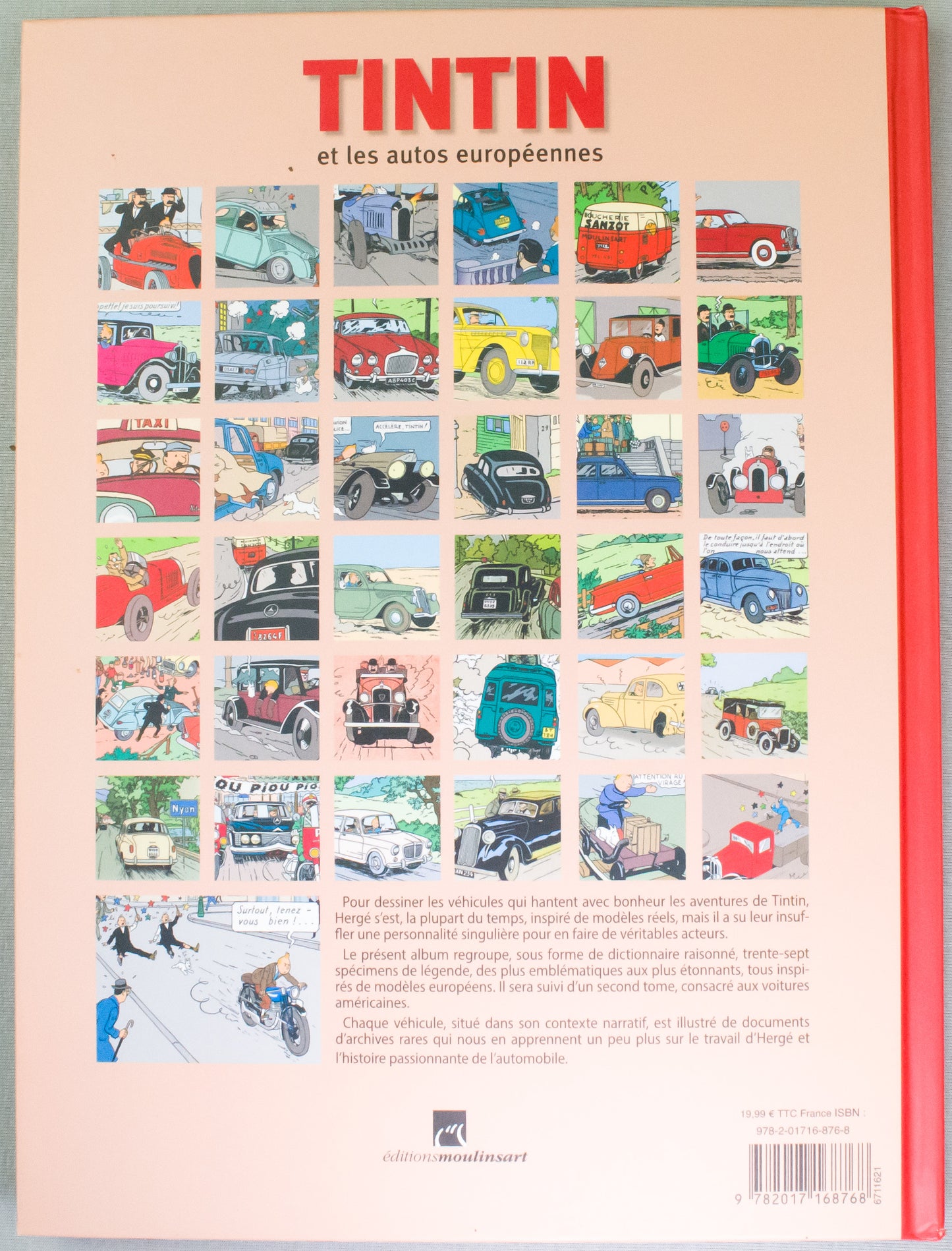 Tintin et Les Autos Europeennes- French HB 2022 Tintin/Imaginatio Edition Book