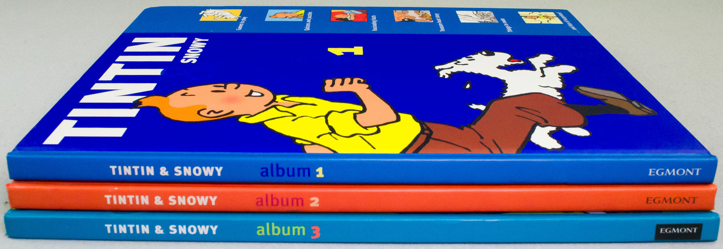 Tintin & Snowy Action Play Book Volumes 1-3 FULL SET (Hardback Egmont Editions)