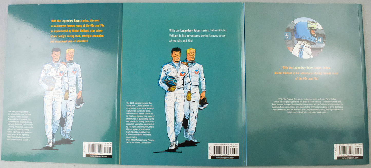 Michel Vaillant Legendary Races Volumes 1-3 Cinebook Paperback Comic Books FULL SET