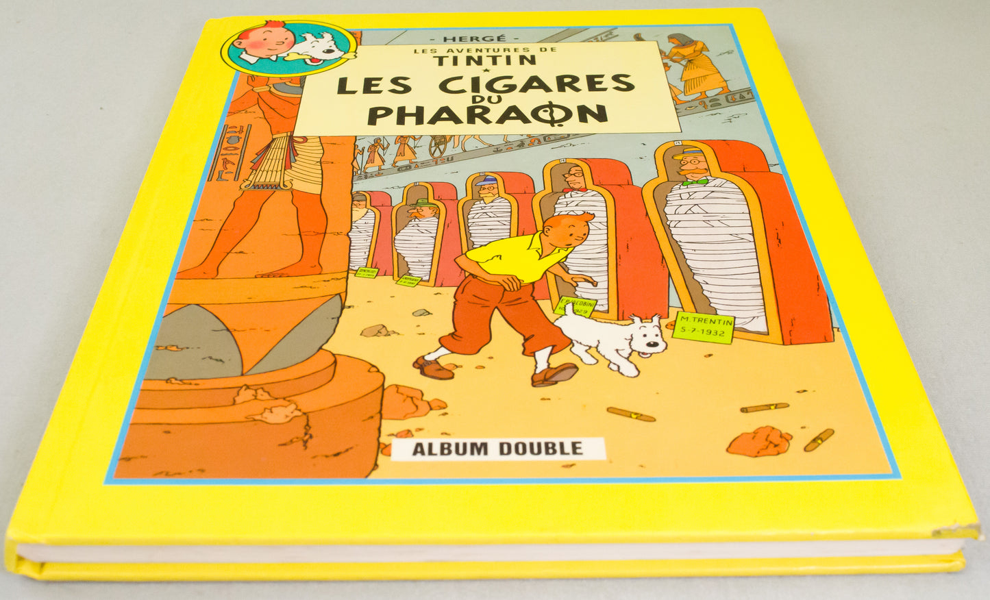 Les Cigars du Pharaon & Le Lotus Bleu Double Album Casterman French Edition HB Book by Herge
