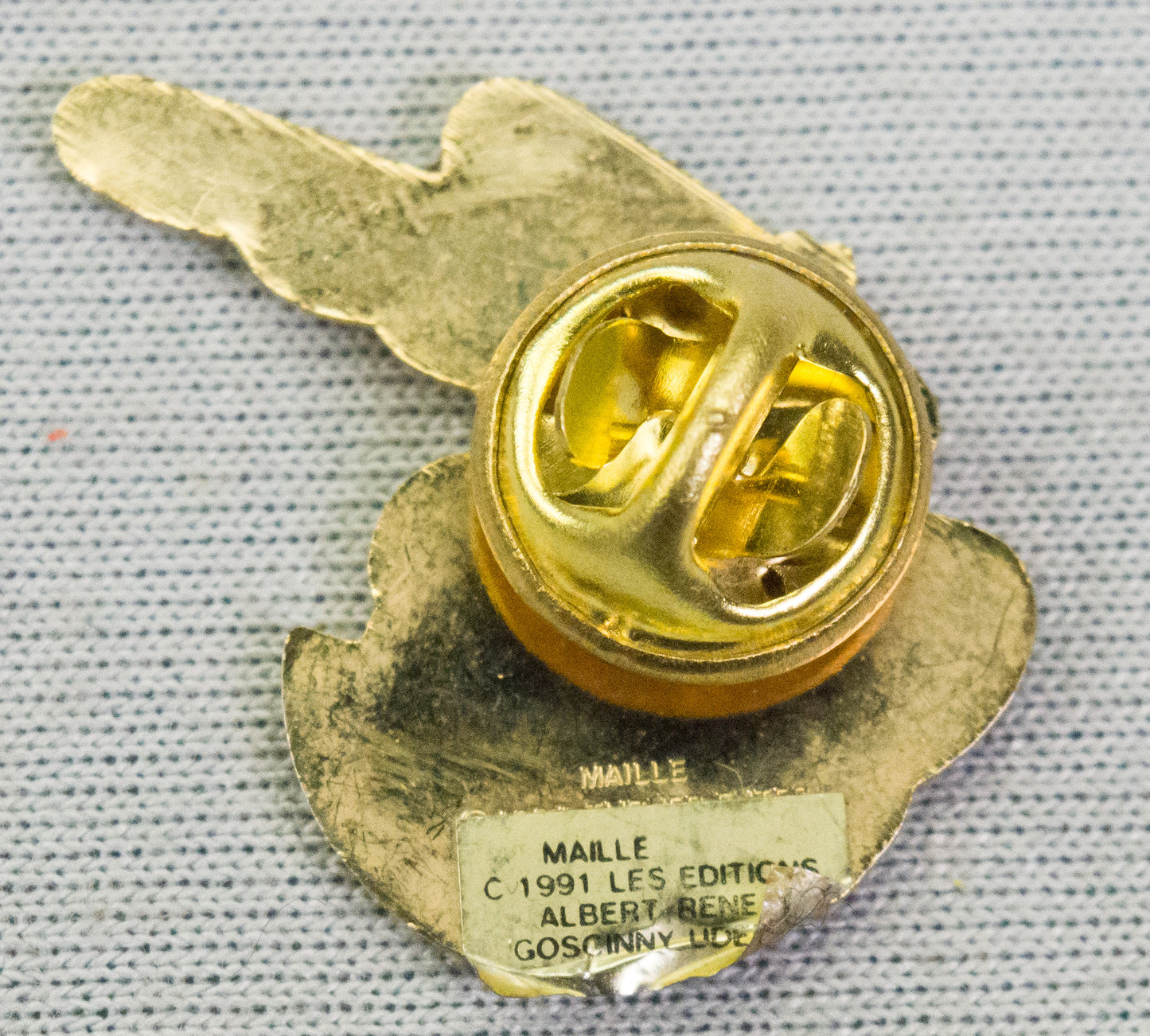 Asterix Maille Pin Badge 1991 - Vintage Goscinny Collectible Asterix & Obelix