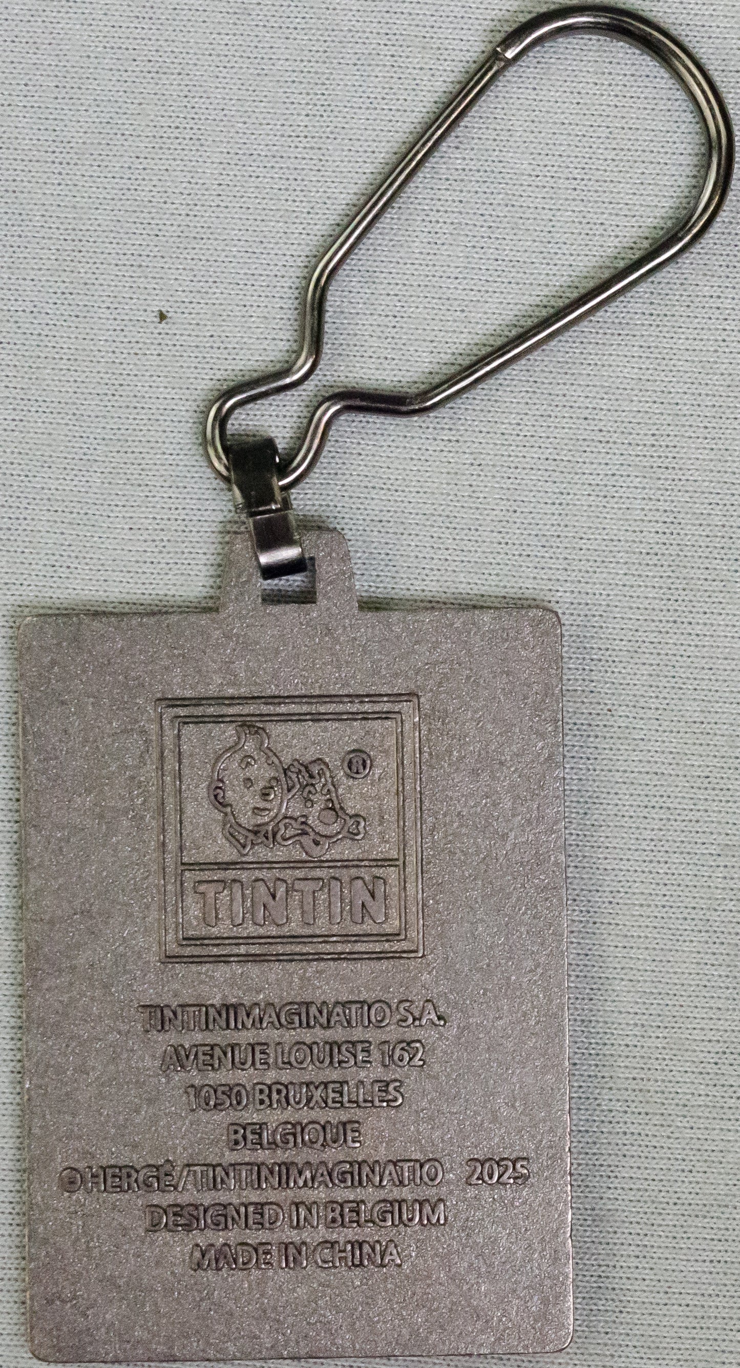 Moulinsart Tintin Title Cover Keyring 42520 - Tintin in the Congo (colourised) Metal