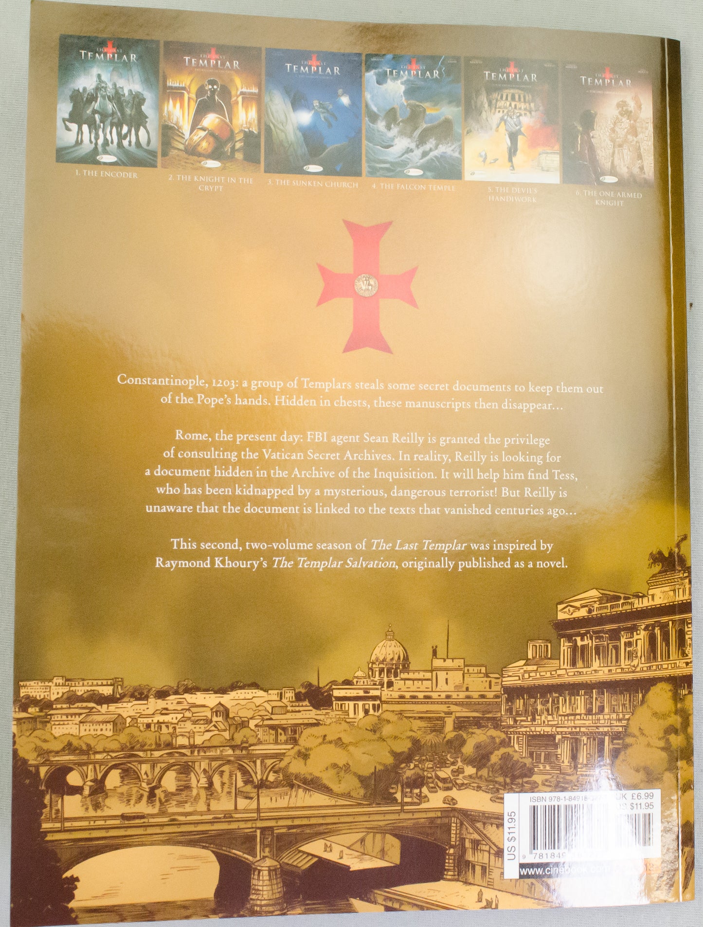 The Last Templar Volume 5 "The Devils Handiwork" - UK Cinebook Paperback Edition